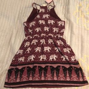 Adorable elephant print dress